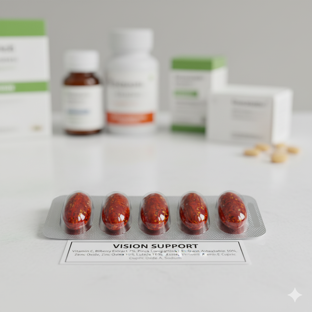 Carotenoid-Rich Eye Health Supplement with Vitamins & Minerals